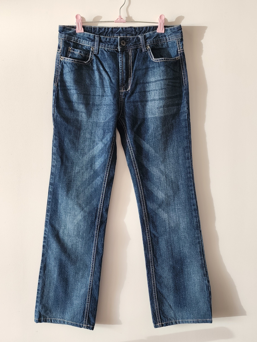 Buffalo David Bitton King Bootcut Jeans Boys Size 16 Blue Denim Designer School
